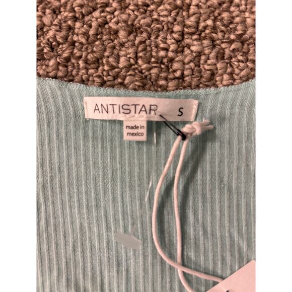 Antistar Turquoise Stretchy Crop Top - Size S - Picture 2 of 2